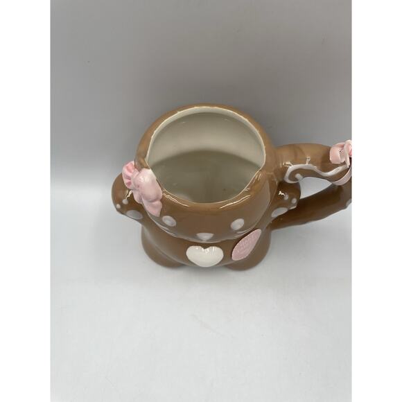 Peppermint And Pine Gingerbread Cat Holiday Figural Mug Christmas 2025 NEW - Picture 6 of 10